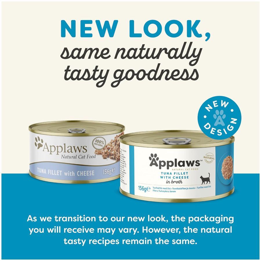 Applaws Tuna with Cheese Adult Wet Cat Food 156g Tin 2