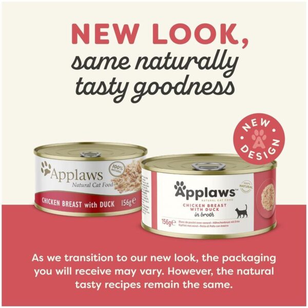 Applaws Chicken with Duck Adult Wet Cat Food 156g Tin 2