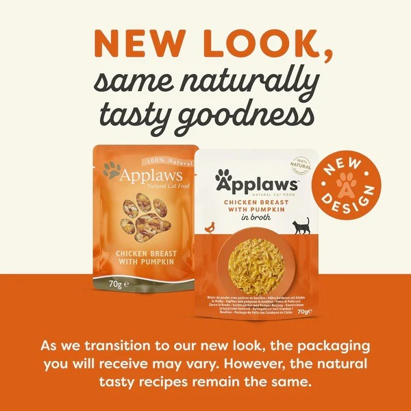 Applaws Chicken with Pumpkin in Broth Wet Cat Food 70g Pouch 2