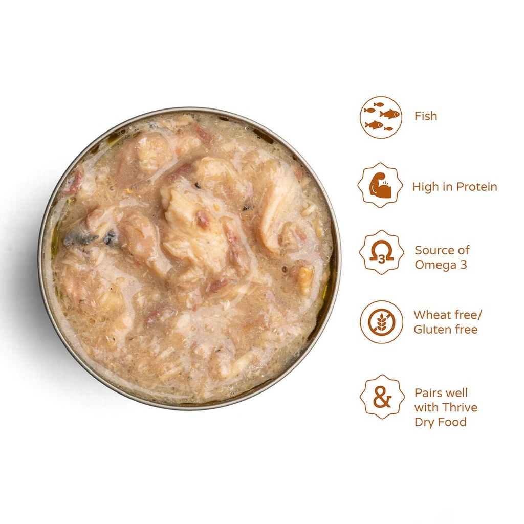 Thrive Complete Sardine with Mackerel Wet Cat Food 75g 3