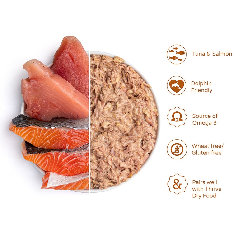 Thrive Complete Tuna & Salmon Wet Cat Food 75g 2