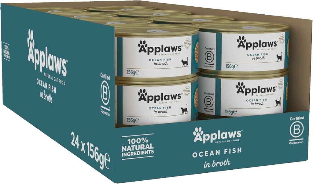 Applaws Ocean Fish Adult Wet Cat Food 156g Tin 5