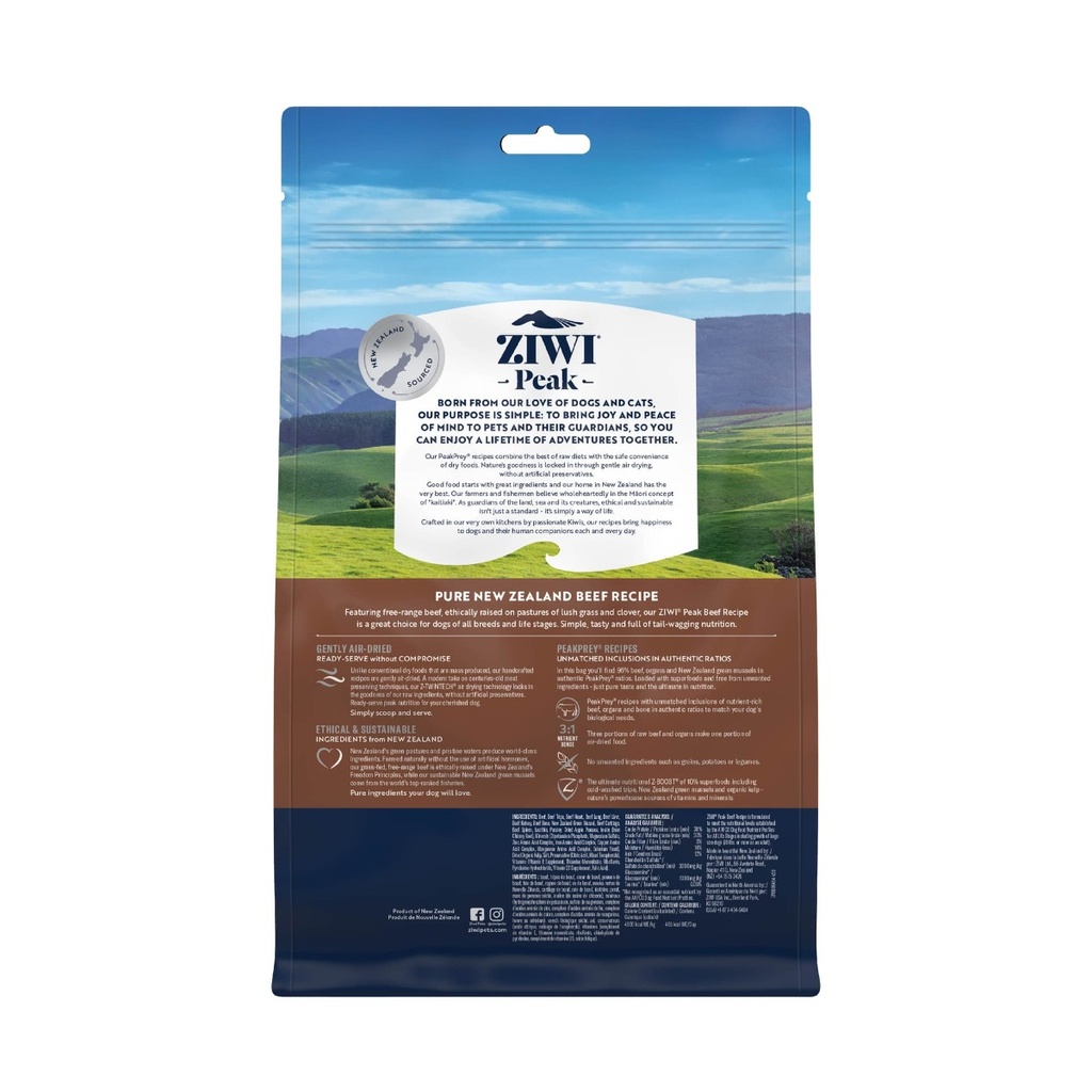 ZIWI Peak Air-Dried Beef Recipe Dry Dog Food 2