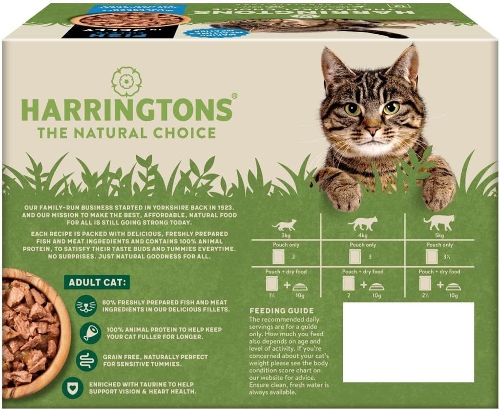 Harringtons Fish in Jelly Wet Cat Food Multipack 2