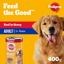 Pedigree Beef Chunks in Gravy Wet Dog Food 400G 2