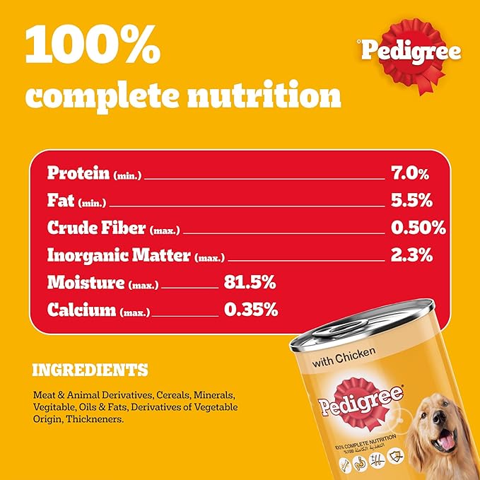 Pedigree Chicken Loaf Wet Dog Food 400G 4