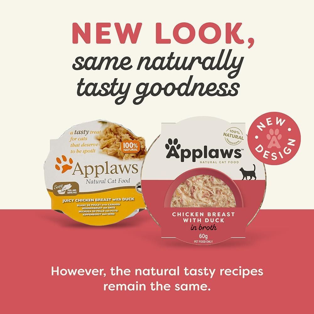 Applaws Chicken Breast with Duck in Broth Wet Cat Food 60g 4