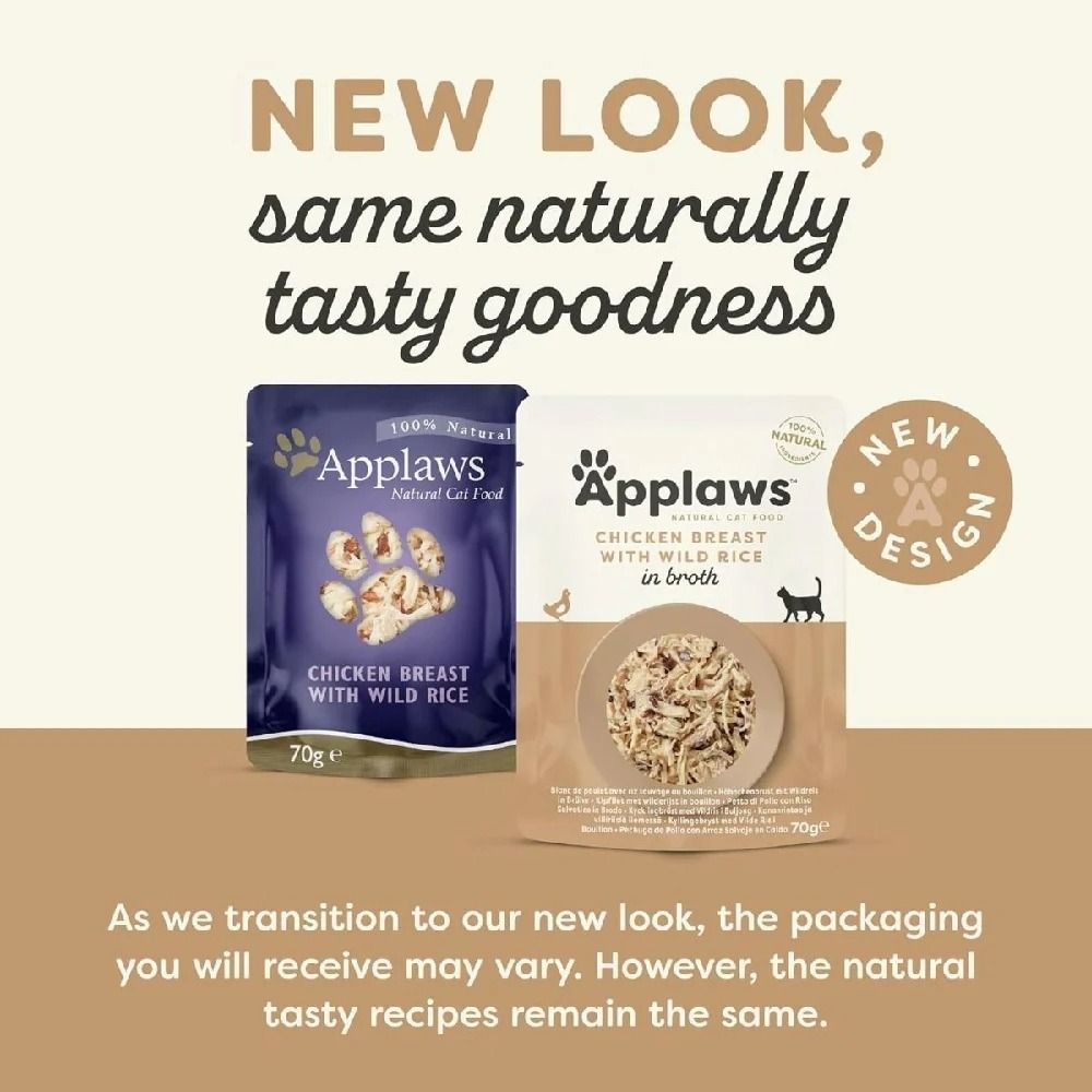 Applaws Chicken with Wild Rice in Broth Wet Cat Food 70g 2