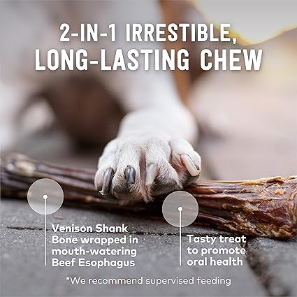 ZIWI Peak Venison Deer Shank Bone Dog Treats (Full) 2
