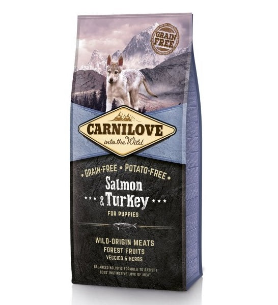 Carnilove Salmon & Turkey for Puppies Dry Food