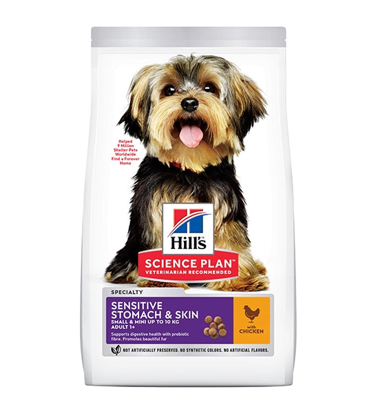 [P-046] Hill's Science Plan Sensitive Stomach & Skin Small & Mini Adult Dog Food with Chicken