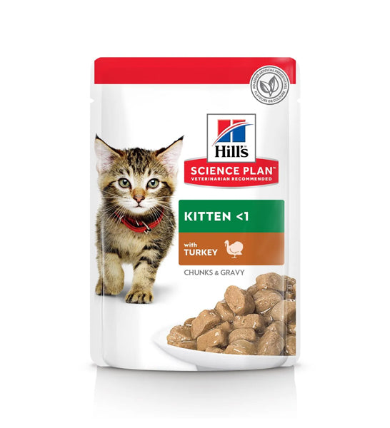 [P-057] Hill's Science Plan Feline Kitten Wet Food Turkey Pouches