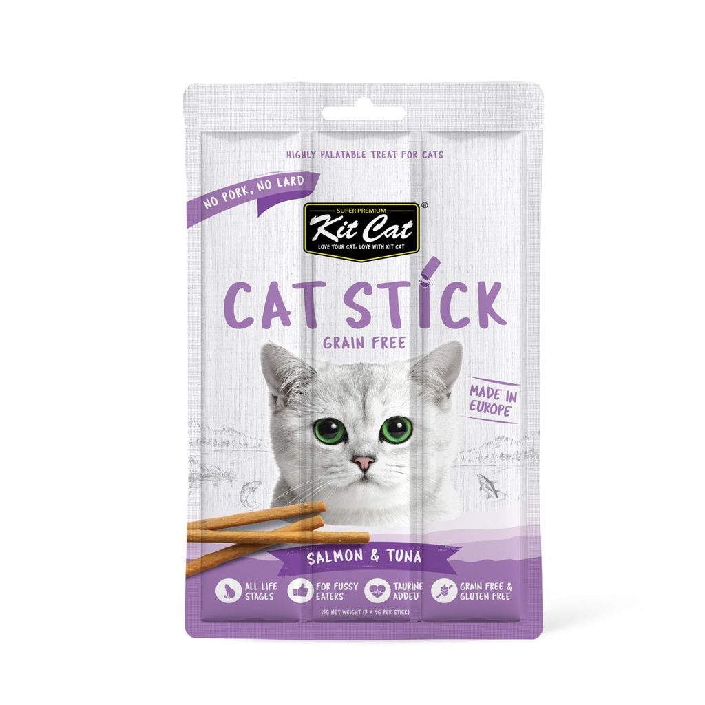 [P-075] Kit Cat Grain Free Cat Stick Salmon & Tuna