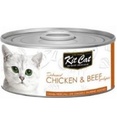 Kit Cat Grain Free Chicken & Beef Topper Wet Cat Food