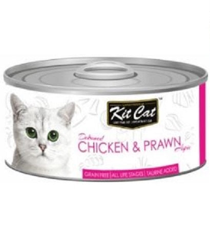 [P-087] Kit Cat Grain Free Chicken & Prawn Topper Wet Cat Food