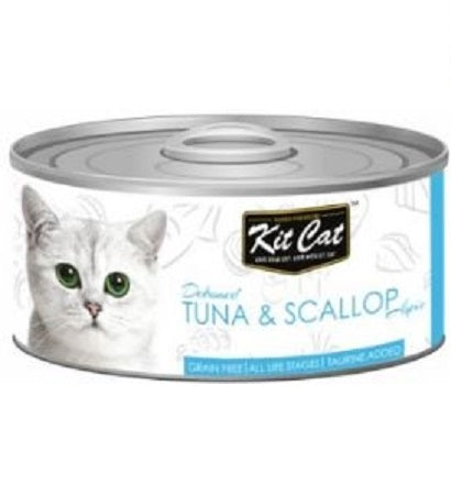 [P-088] Kit Cat Grain Free Tuna & Scallop Topper Wet Cat Food