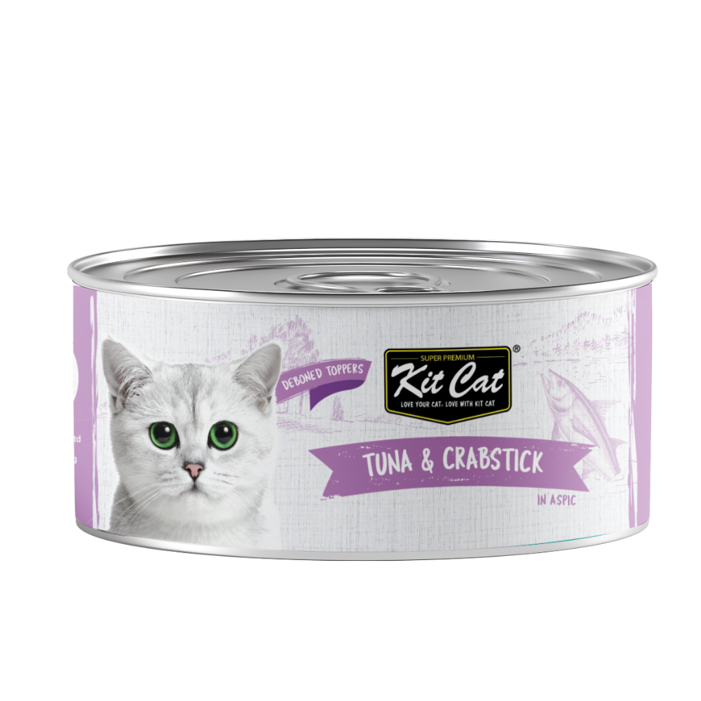 [P-090] Kit Cat Grain Free Tuna & Crab Topper Wet Cat Food
