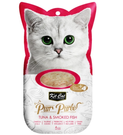 Kit Cat Purr Puree Tuna & Smoked Fish Cat Treats