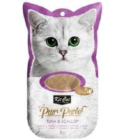 [P-097] Kit Cat Purr Puree Tuna & Scallop Cat Treats