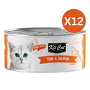 Kit Cat Grain Free Chicken & Salmon Topper Wet Cat Food