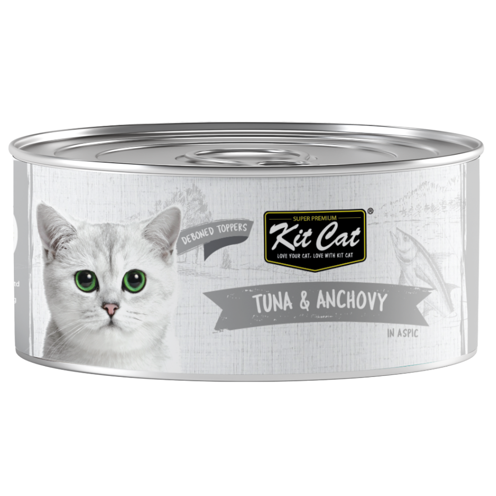 [P-112] Kit Cat Grain Free Tuna & Anchovy Topper Wet Cat Food