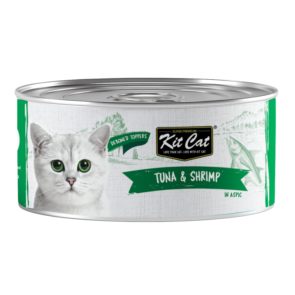 [P-069] Kit Cat Grain Free Tuna & Shrimp Topper Wet Cat Food