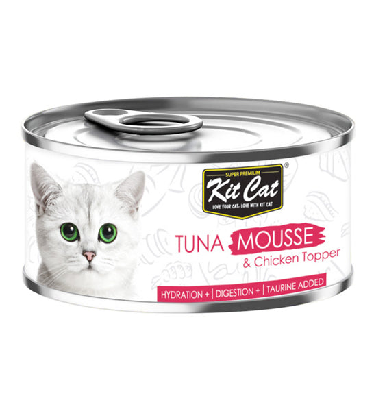 [P-116] Kit Cat Tuna Mousse with Chicken Toppers Wet Cat Food