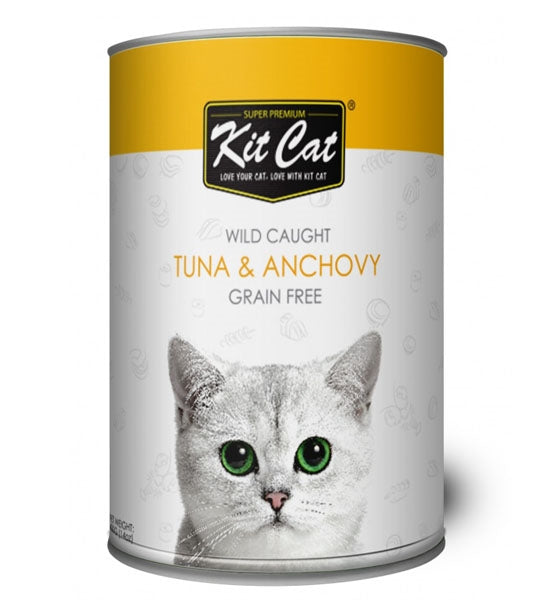 [P-118] Kit Cat Wild Caught Grain Free Tuna & Anchovy Wet Cat Food