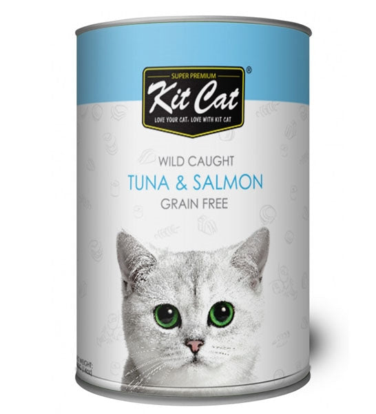[P-119] Kit Cat Wild Caught Grain Free Tuna & Salmon Wet Cat Food