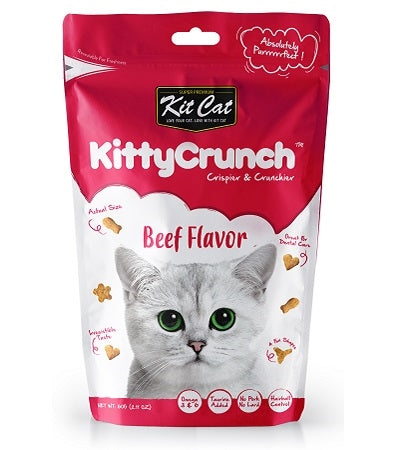 Kit Cat Kitty Crunch Beef Flavour Cat Treats