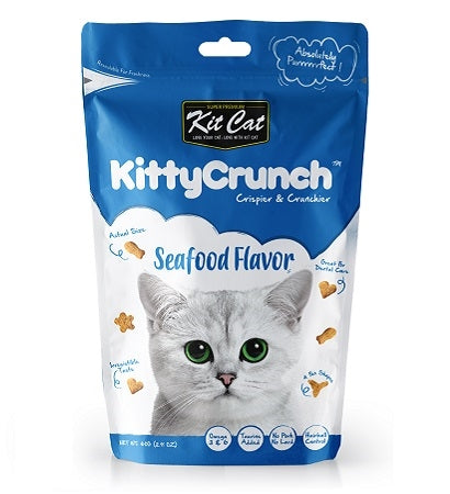 [P-128] Kit Cat Kitty Crunch Seafood Flavour Cat Treats