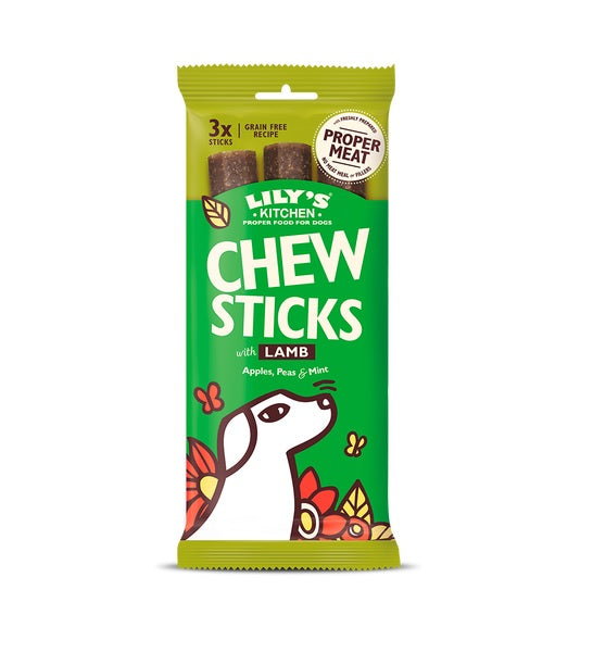 [P-138] Lily's Kitchen Dog Chew Sticks with Lamb Dog Treats