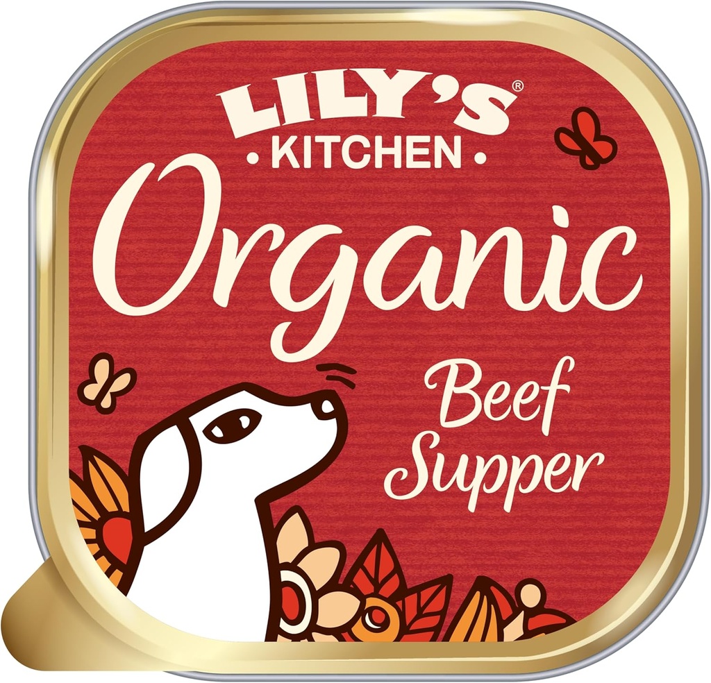 [P-145] Lily's Kitchen Organic Beef Supper Wet Dog Food