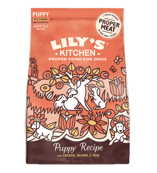 [P-146] Lily's Kitchen Puppy Recipe with Chicken, Salmon & Peas Dry Food