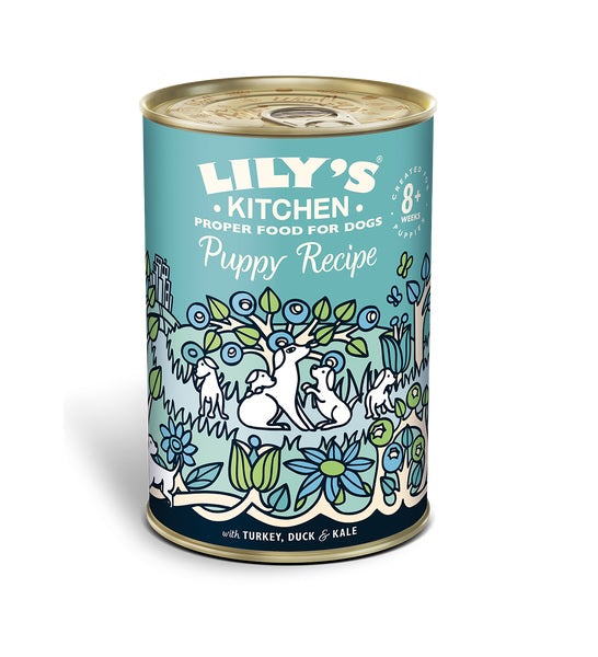 [P-156] Lily's Kitchen Turkey & Duck Puppy Recipe Canned Dog Wet Food