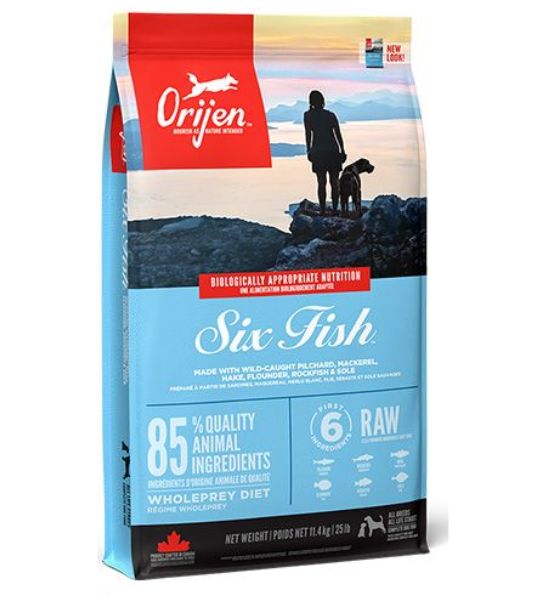 [P-163] Orijen Six Fish Protein-Rich Adult Dog Dry Food