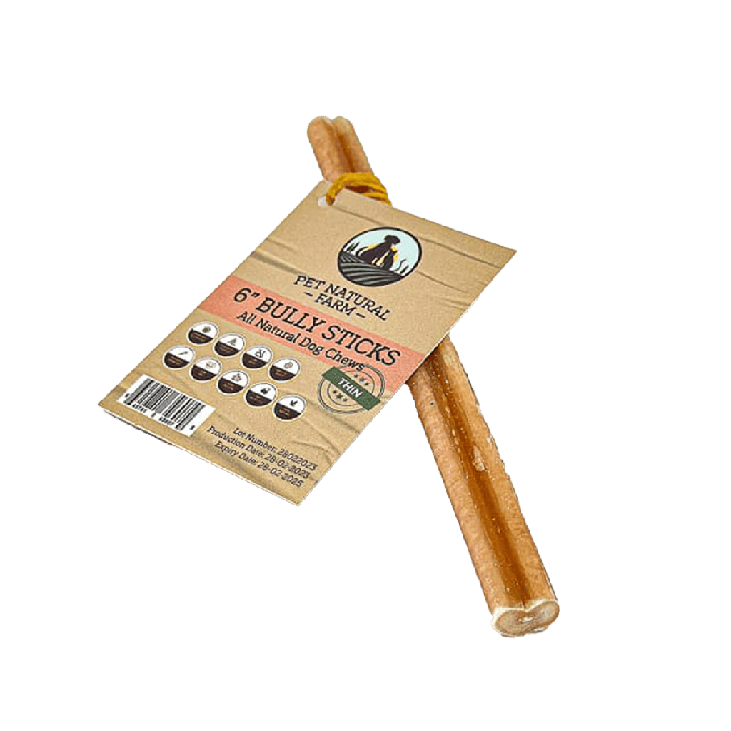 [P-176] Pet Natural Farm 6" Bully Stick Dog Treats