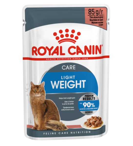 [P-274] Royal Canin Light Weight Care Thin Slices In Gravy Adult Wet Cat Food - Pack of 12