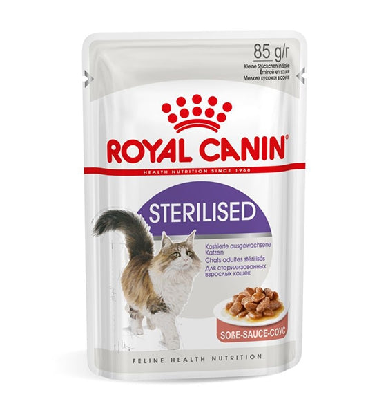 Royal Canin Sterilised Chunks In Gravy Adult Wet Cat Food