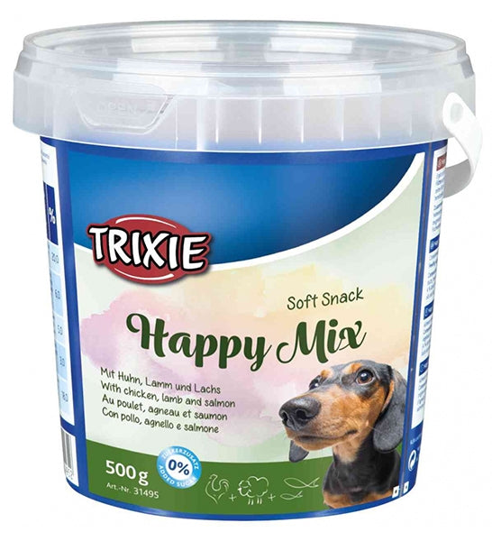 [P-316] Trixie Soft Snack Happy Mix Dog Treats 500G