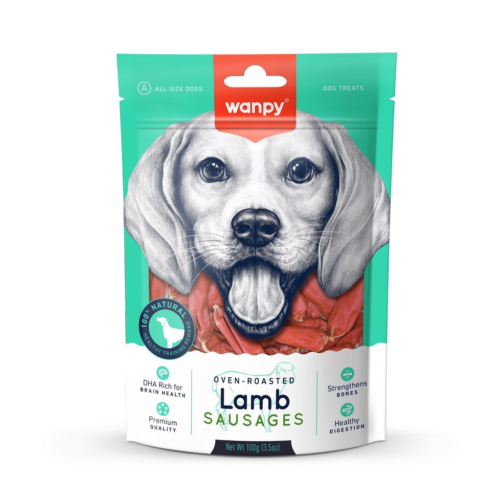 Wanpy Lamb Sausages Dog Treats