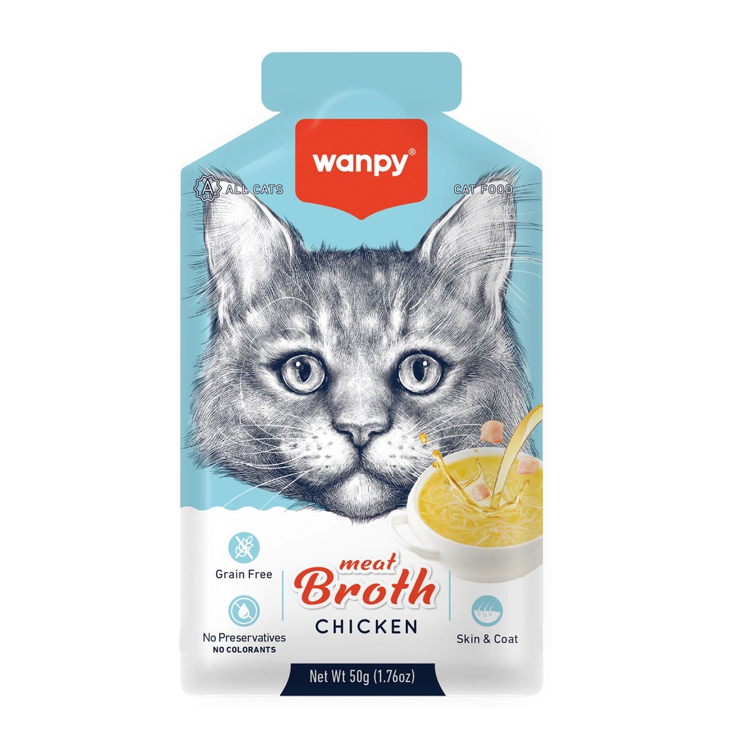 Wanpy Meat Broth Chicken for Cats