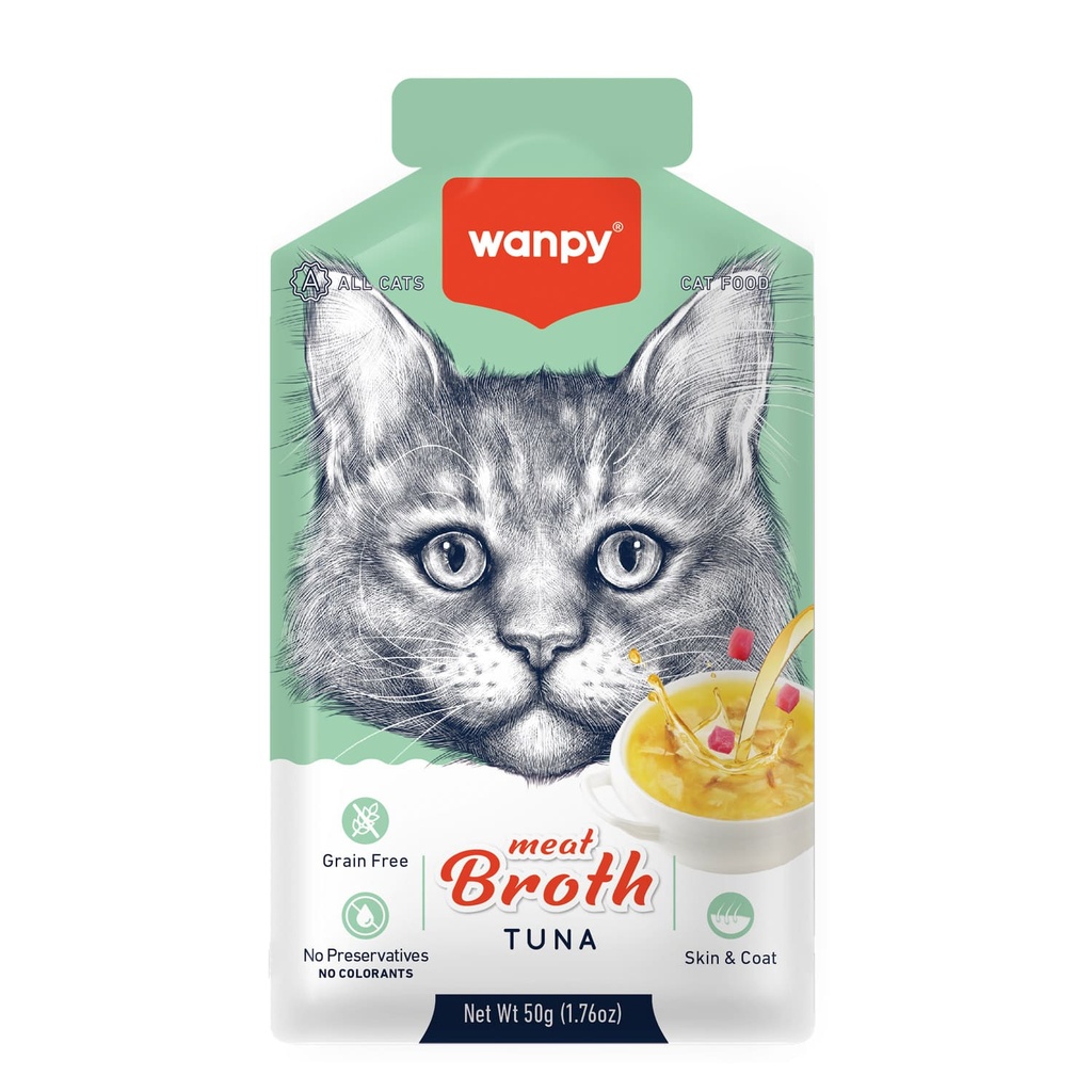 [P-337] Wanpy Meat Broth Tuna for Cats