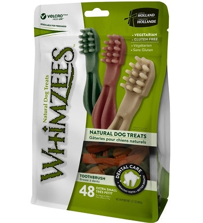 [P-338] Whimzees Toothbrush Dental Chew Extra Small Value Pack Dog Chews
