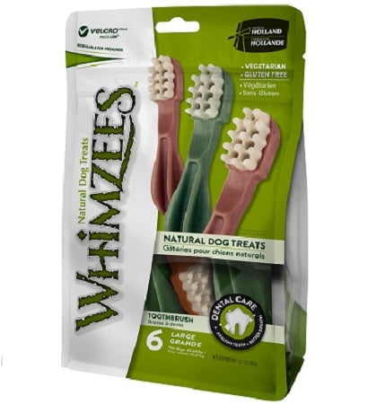 [P-339] Whimzees Toothbrush Dental Chew Large Value Pack Dog Chews