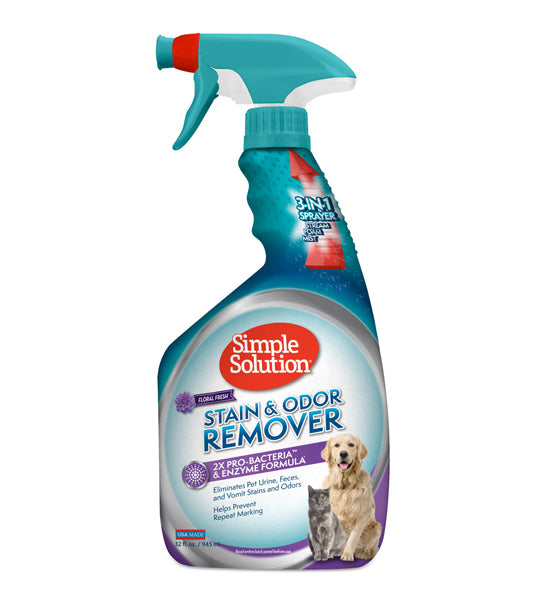 [P-287] Simple Solution Pet Stain & Odour Remover Floral Fresh Scent 32oz
