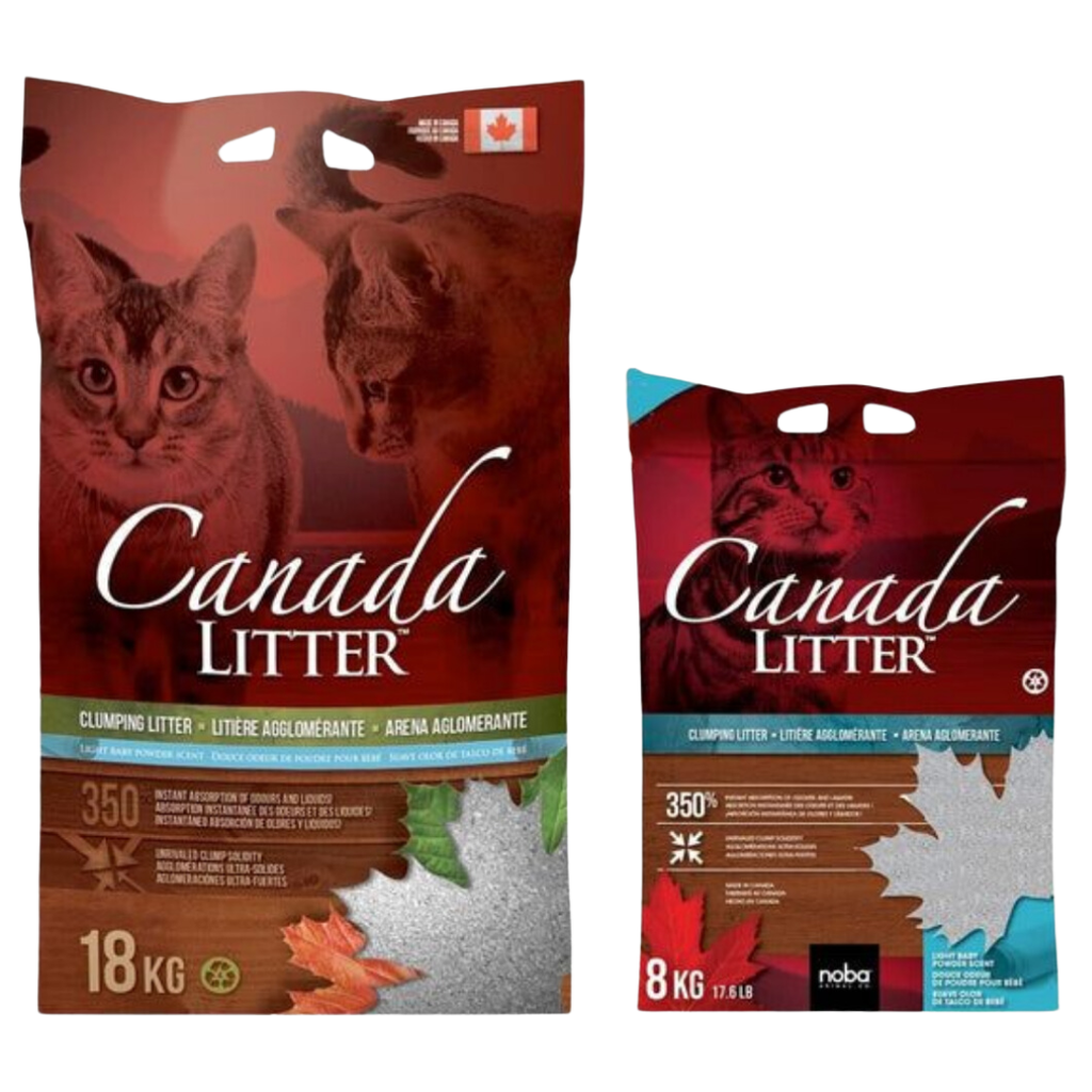[P-022] Canada LITTER Baby Powder Scented Clumping Cat Litter (18kg)