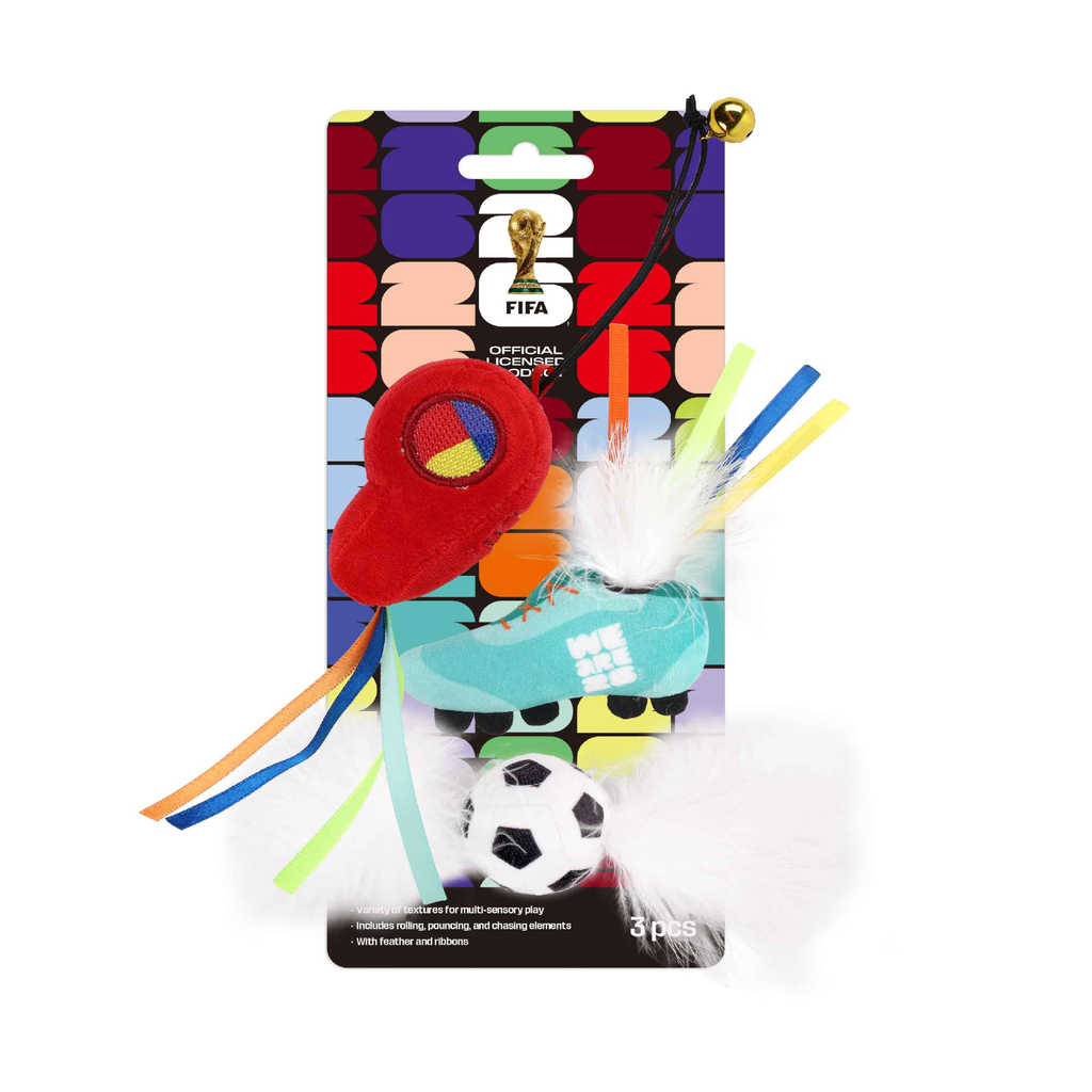 [APFC0003] FIFA WC26 Cat Soccer Fun Trio 3/pk