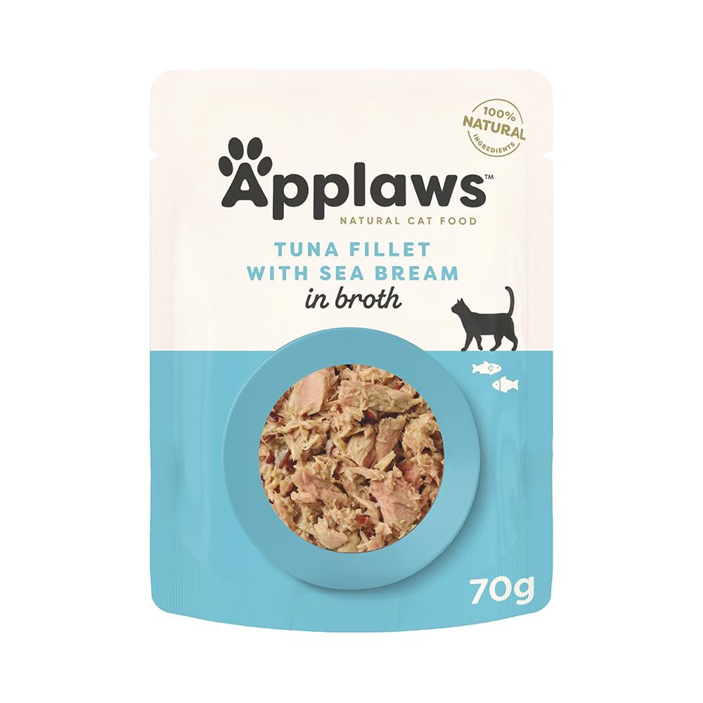 [434830_70G-NA] Applaws Tuna & Sea Bream Adult Wet Cat Food 70g Pouch