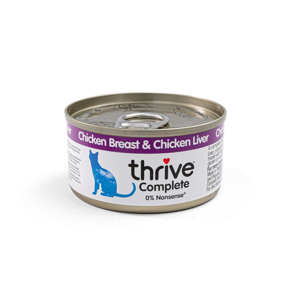 Thrive Complete Chicken & Chicken Liver Wet Cat Food 75g